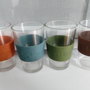 Set of four glasses